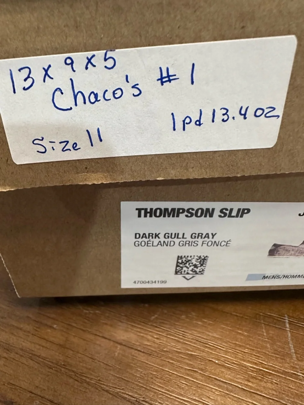 Chaco Thompson Slip On Shoes Men’s 11 Dark Gull Gray NEW‎ dress shoes